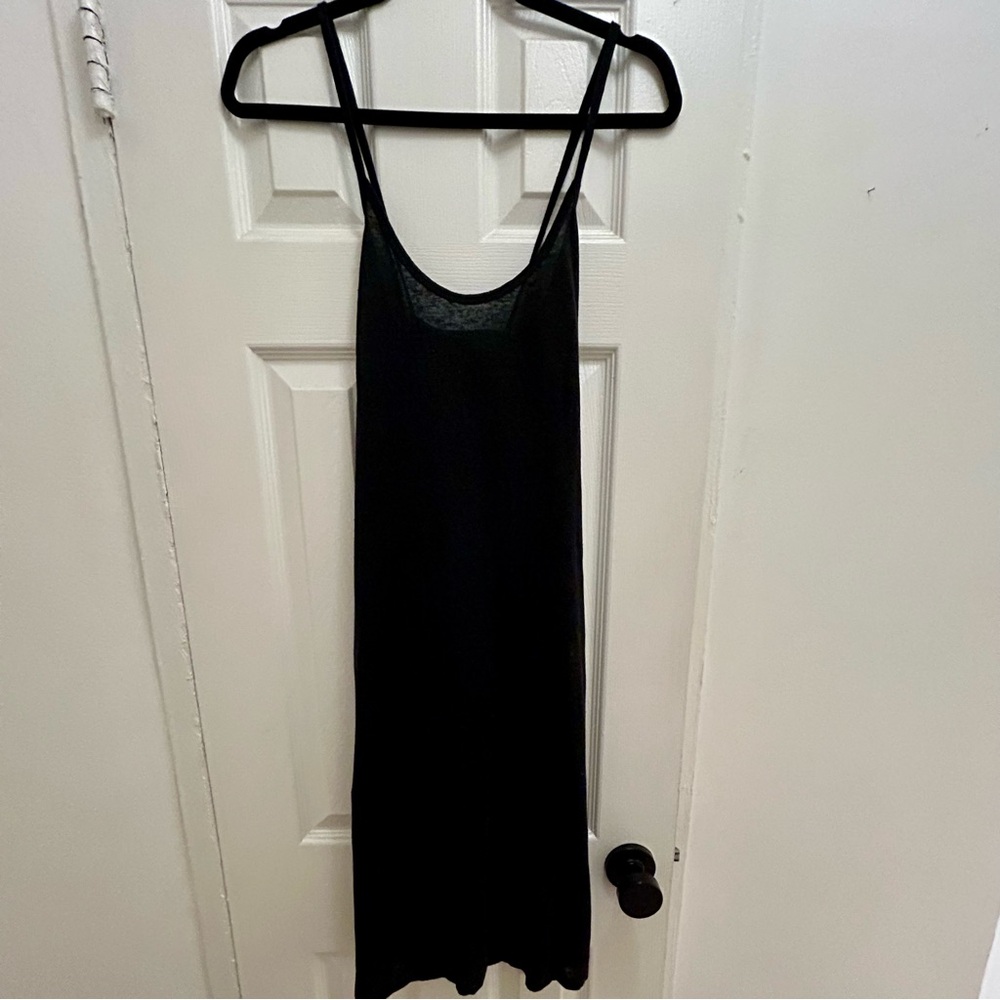 6397 100% Linen X Back dress - XS
